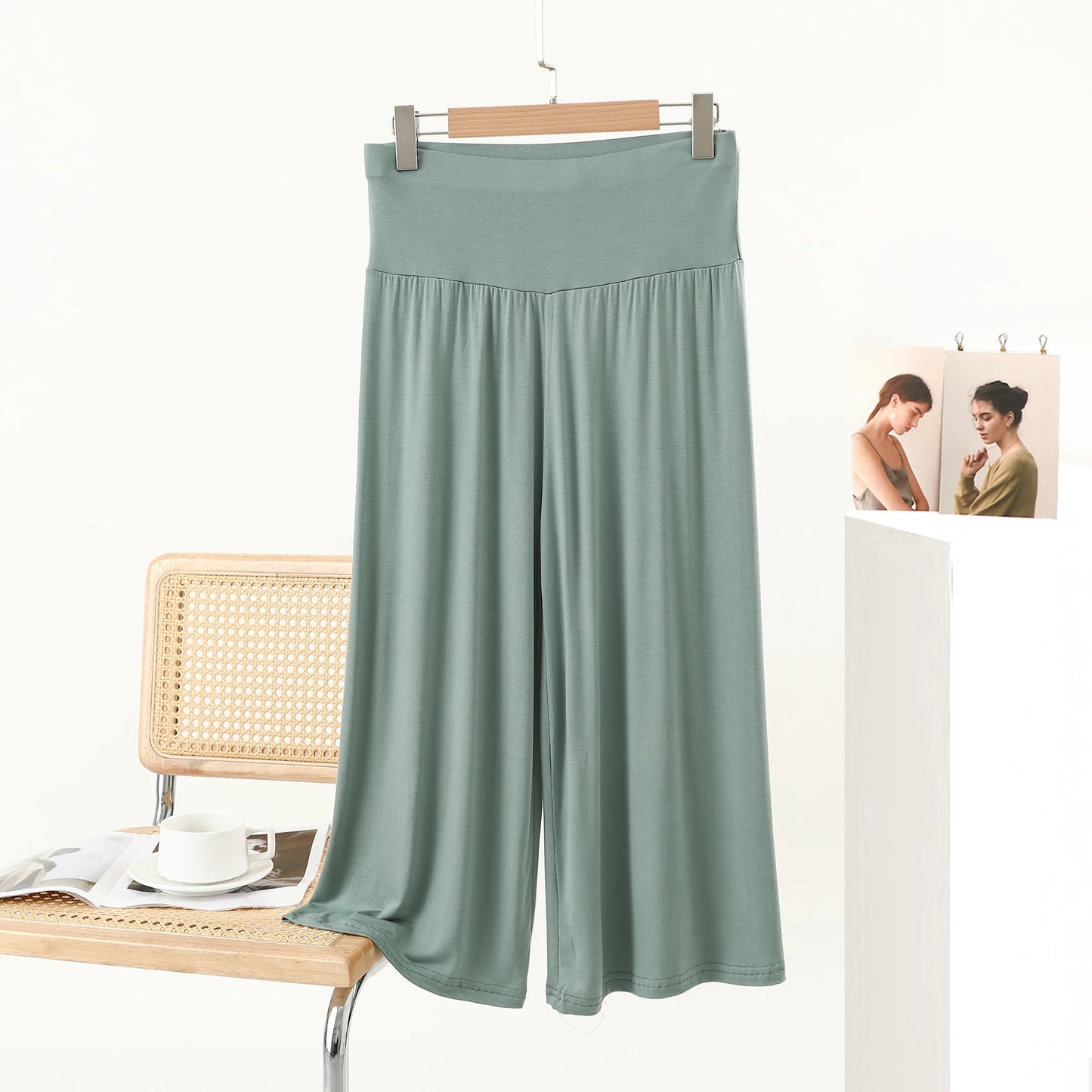High-Waist Loose Wide-Leg Pants