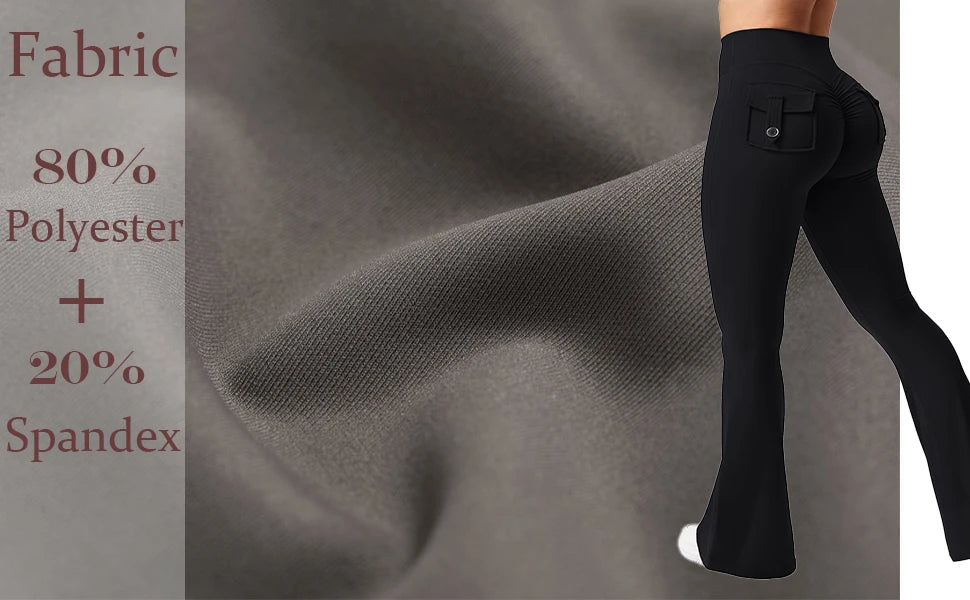 Yoga Flare Trousers, High-Waisted