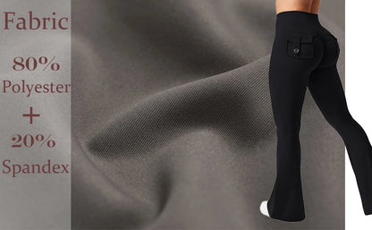 Yoga Flare Trousers, High-Waisted