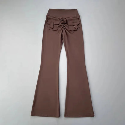 micro horn yoga pants for hip lifting