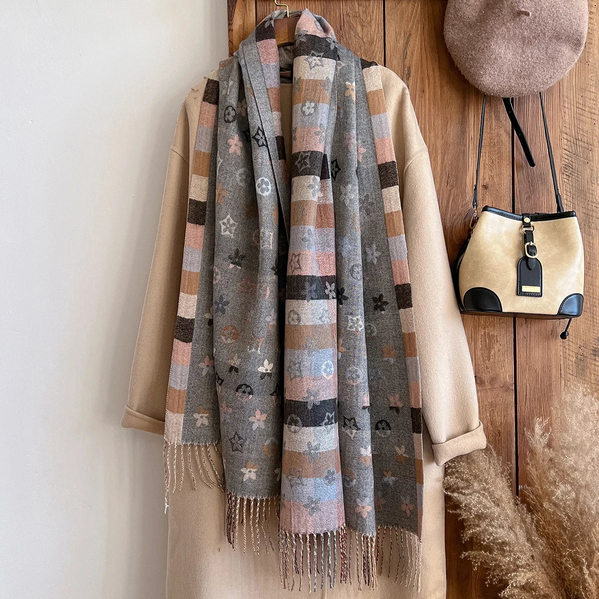 Cashmere Scarf Shawls Warm Blanket Wraps