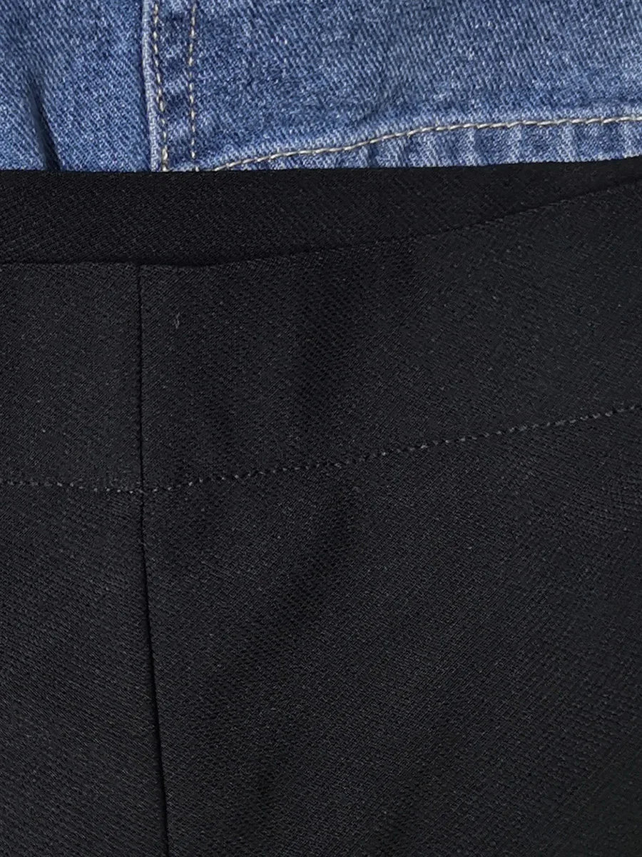 Trendy High Waist Patchwork Pants