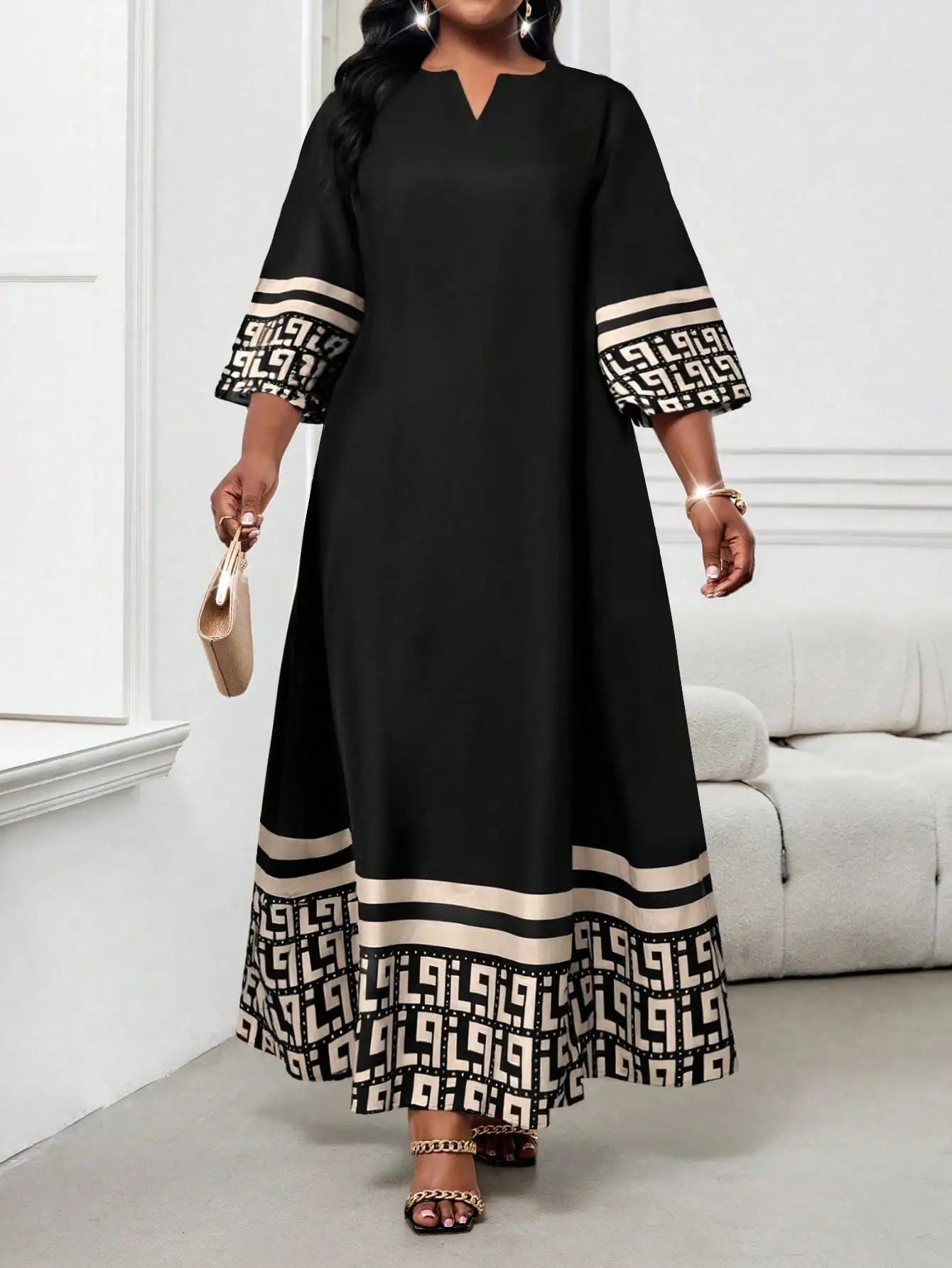 Elegant Floral Maxi Dress