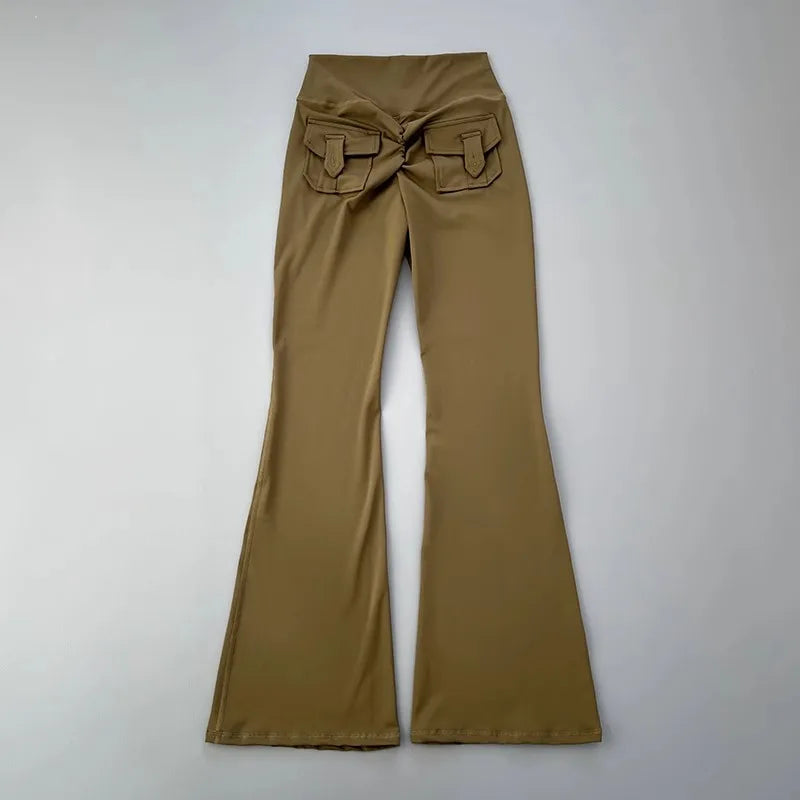 micro horn yoga pants for hip lifting