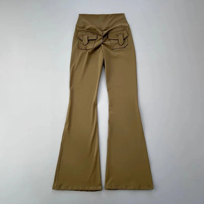 micro horn yoga pants for hip lifting