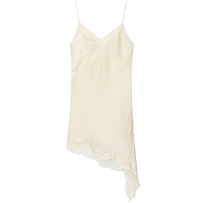 Dresses Lace Asymmetric Slip Dress