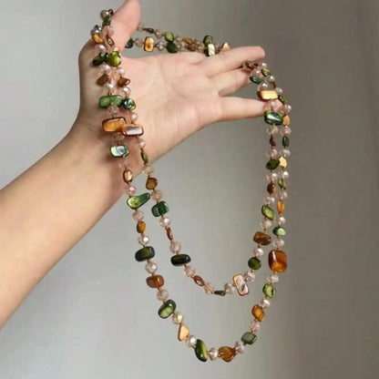 1 piece bohemian double necklace
