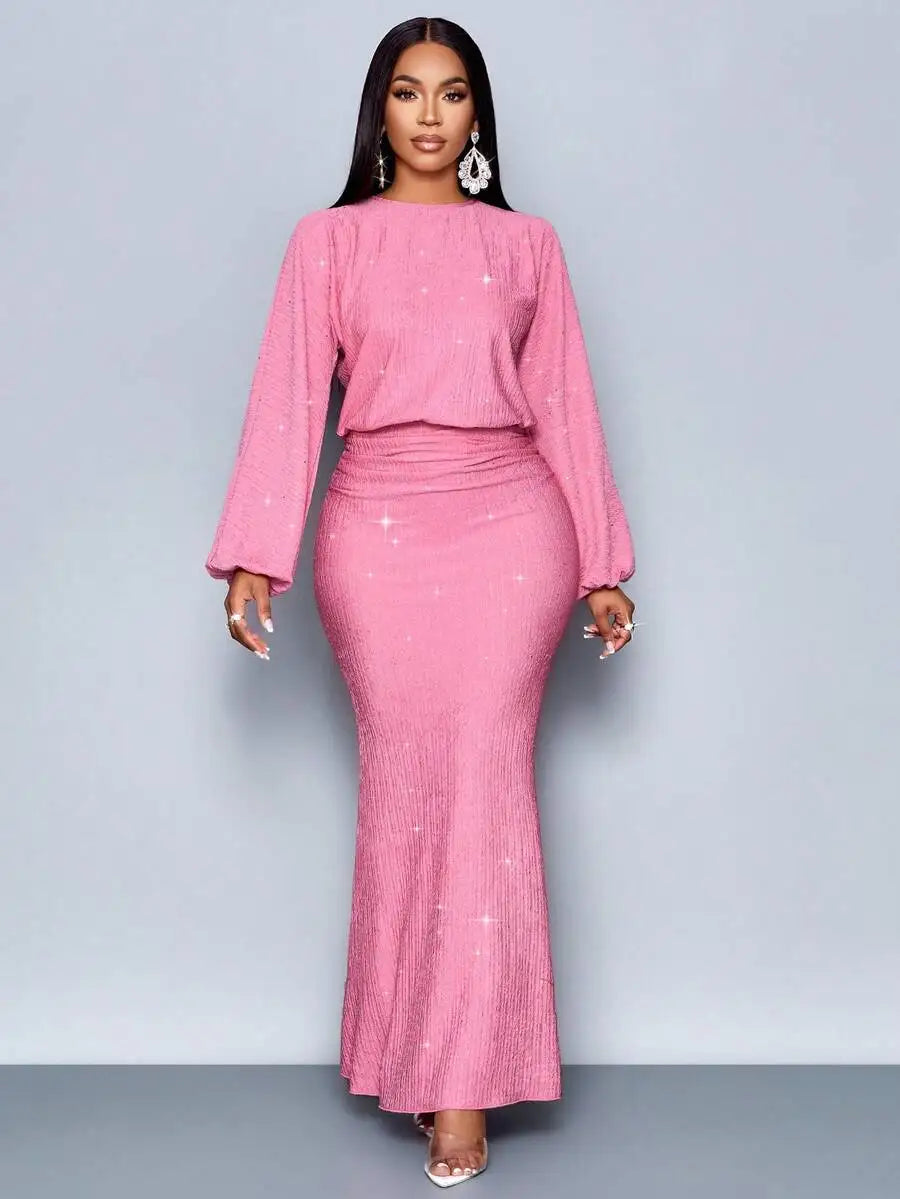 Suitable For Christmas Party Vacation & Dating & Valentine's Day Dating Pink Color Elegant Mermaid
