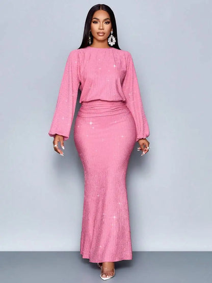 Suitable For Christmas Party Vacation & Dating & Valentine's Day Dating Pink Color Elegant Mermaid