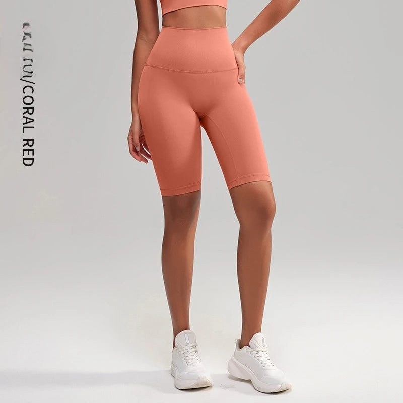 High Waist 5 Point Yoga Shorts
