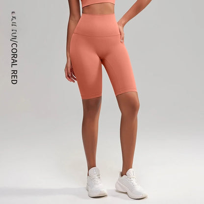 High Waist 5 Point Yoga Shorts