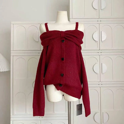 Preppy Style Sweet Knitted Sweater