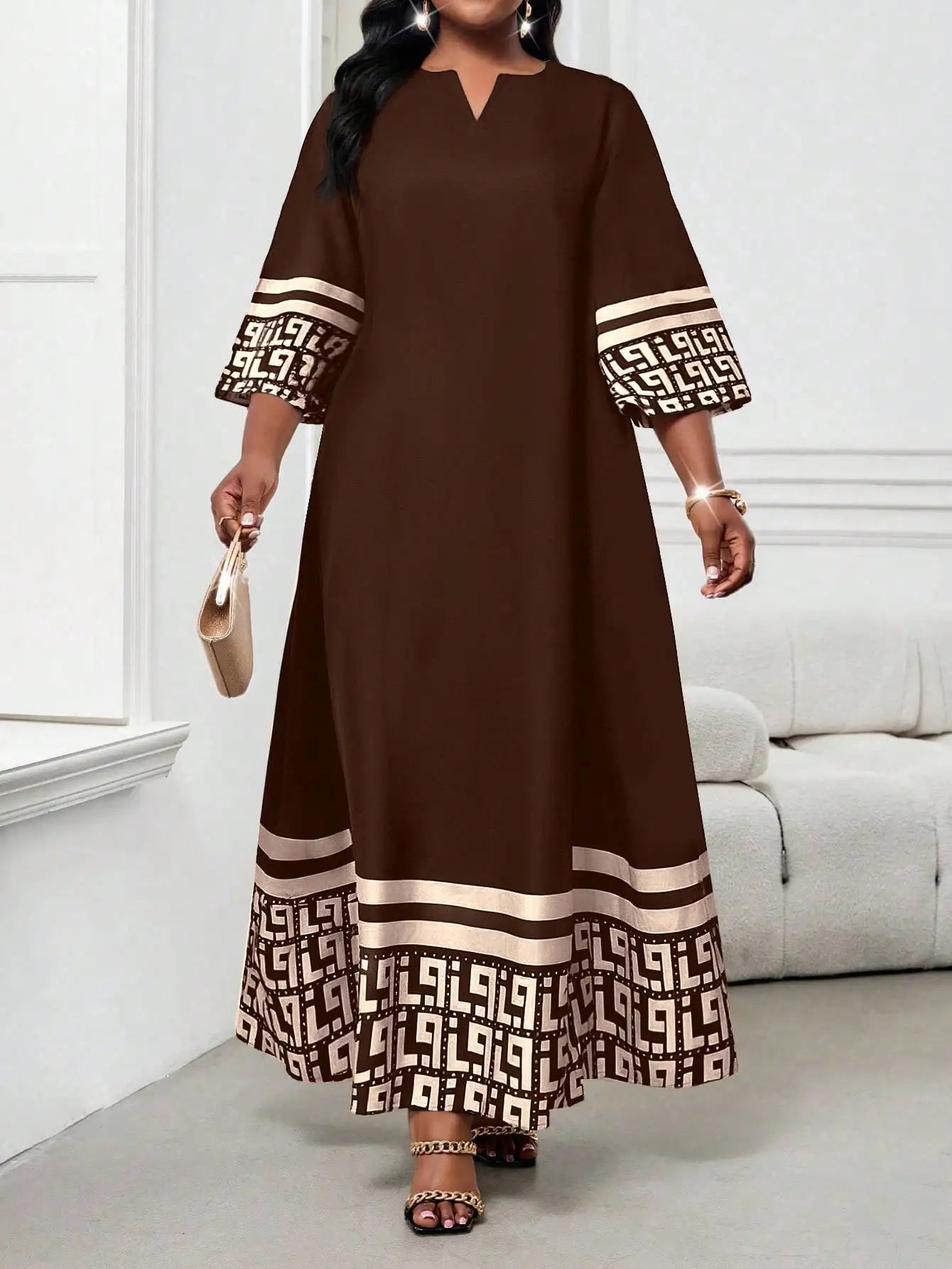 Elegant Floral Maxi Dress