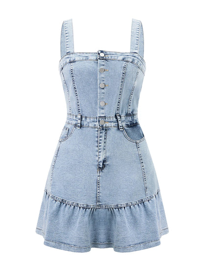 Women s Sleeveless Denim Jumpsuit