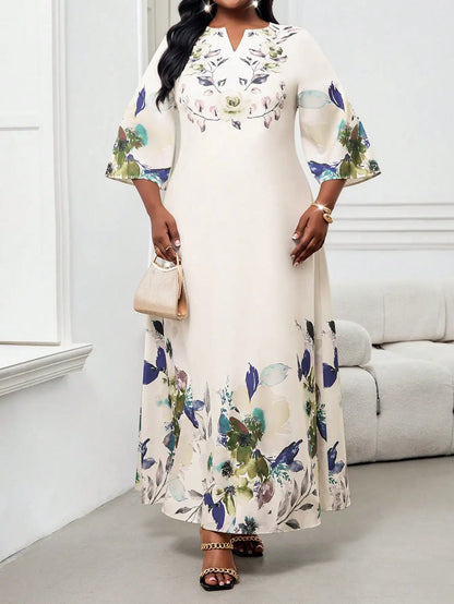 Elegant Floral Maxi Dress
