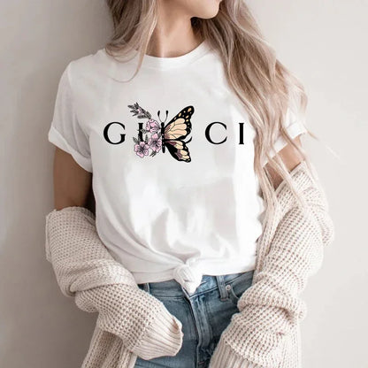 High Quality Women's T Shirt Letter Printed