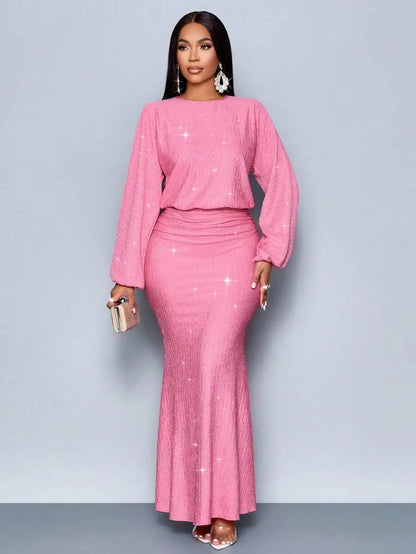 Suitable For Christmas Party Vacation & Dating & Valentine's Day Dating Pink Color Elegant Mermaid