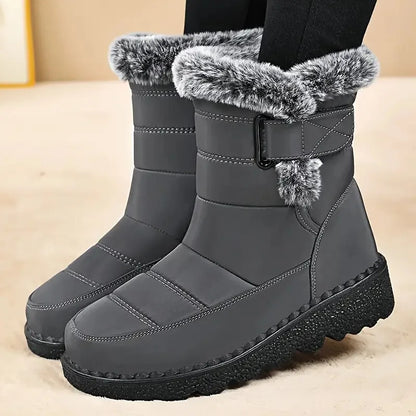 New Faux Fur Long Plush Snow Boots