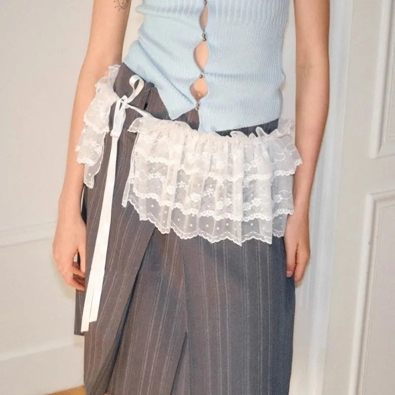 Lace Mini Layered Skirt