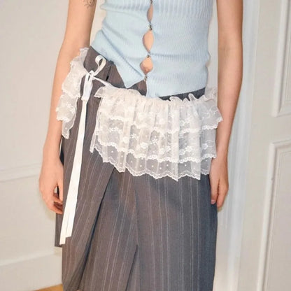 Lace Mini Layered Skirt