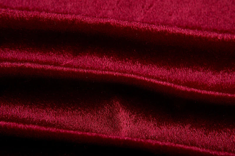 Velvet Swing Collar Sleeveless Slip Dress.