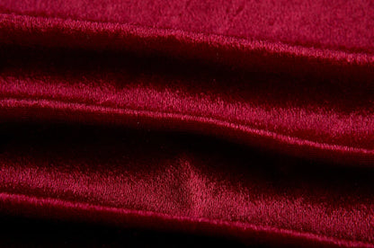 Velvet Swing Collar Sleeveless Slip Dress.