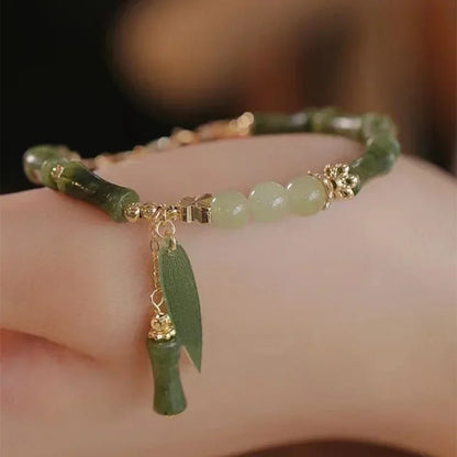 Chinese Green Bamboo  Bracelet