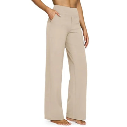 Yoga Pants, Wide-Leg with Pockets, High Waist
