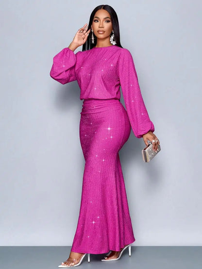Suitable For Christmas Party Vacation & Dating & Valentine's Day Dating Pink Color Elegant Mermaid