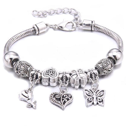 White Butterfly Charm Bracelet & Bangles