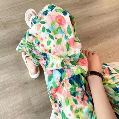 Beach Pants Loose Wide-Leg High Waist