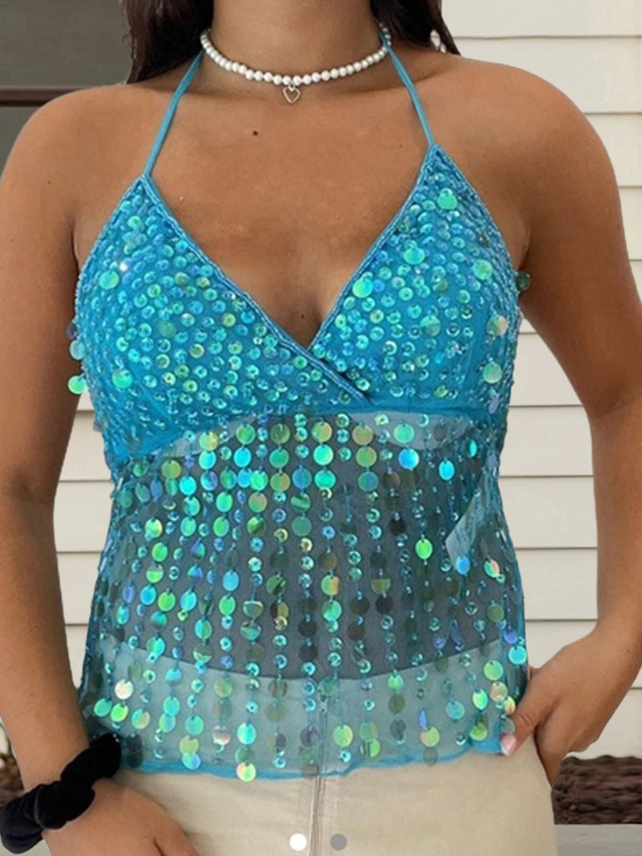 Women s V-Neck Sleeveless Blouse