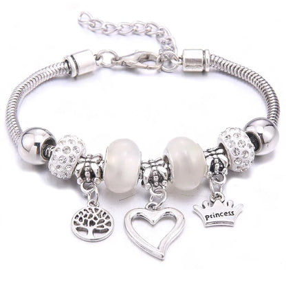 White Butterfly Charm Bracelet & Bangles