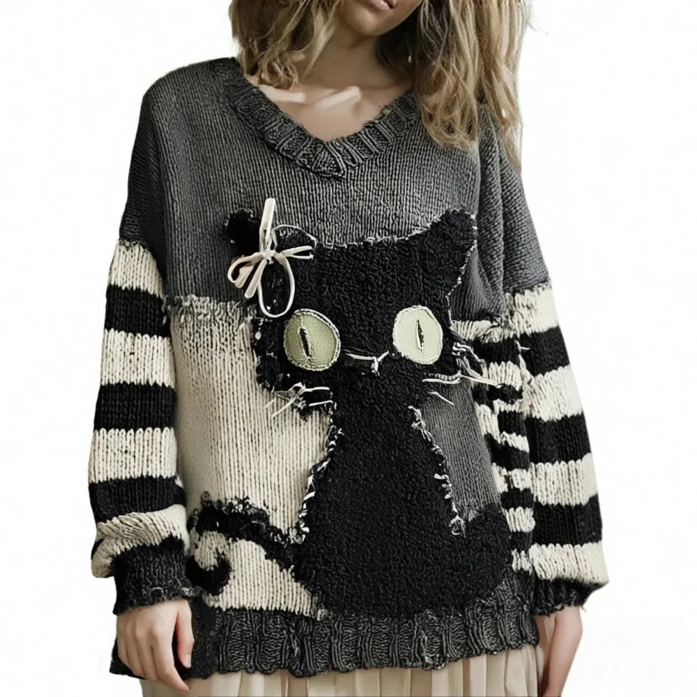 Loose Long Sleeve Sweater O-neck Pullover