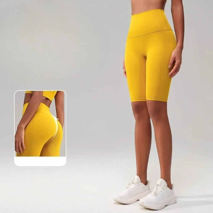 High Waist 5 Point Yoga Shorts