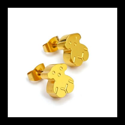 Bear Bracelet Stud Earrings Necklace Set,