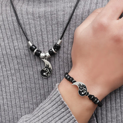 Tai Chi Yin Yang Bracelets Necklaces Pendant