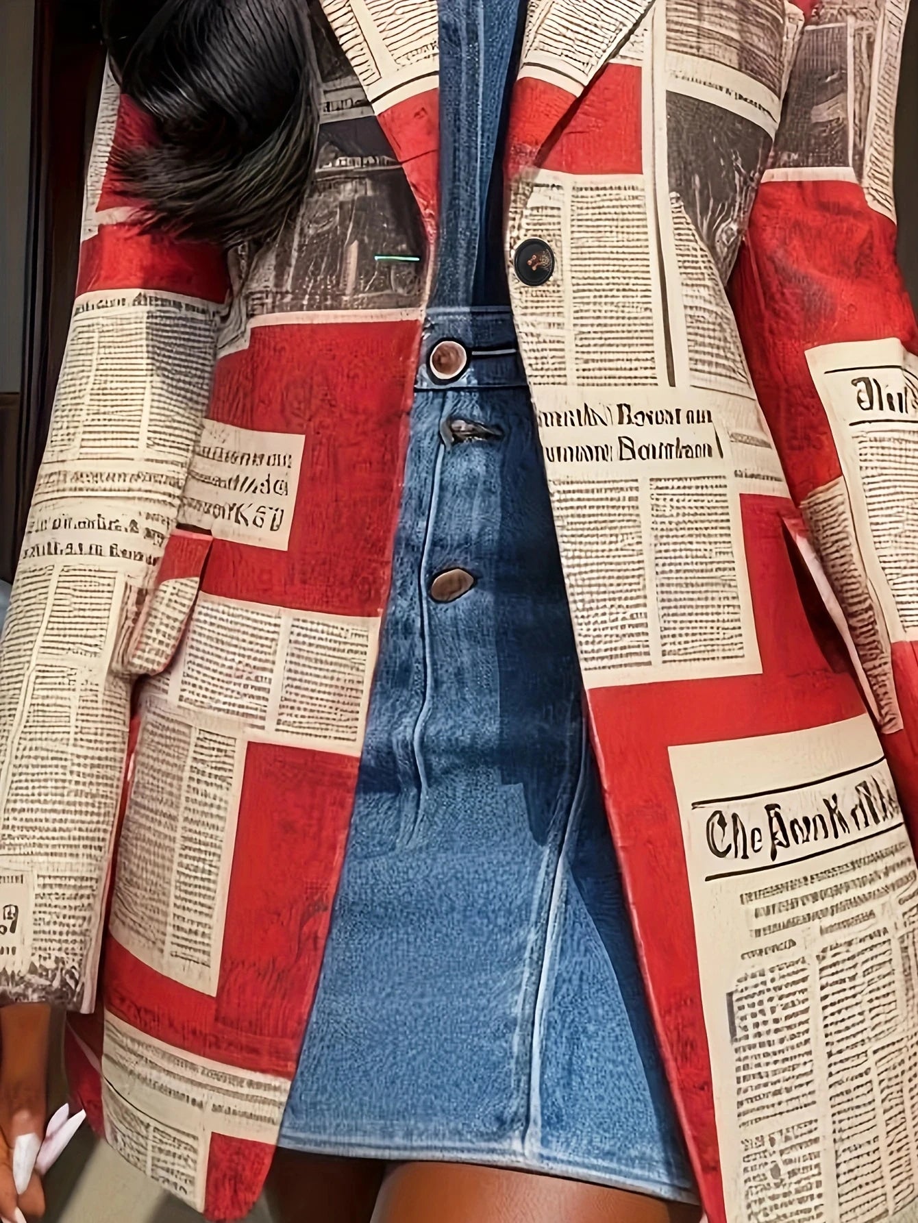 Fashionable and elegant retro suit jacket
