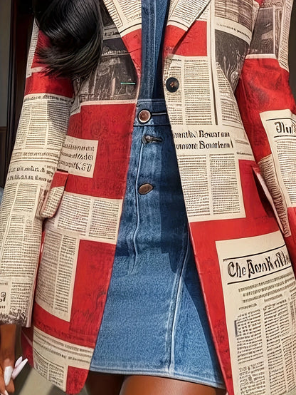 Fashionable and elegant retro suit jacket