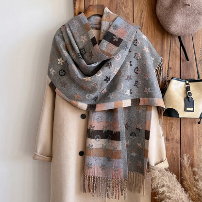 Cashmere Scarf Shawls Warm Blanket Wraps