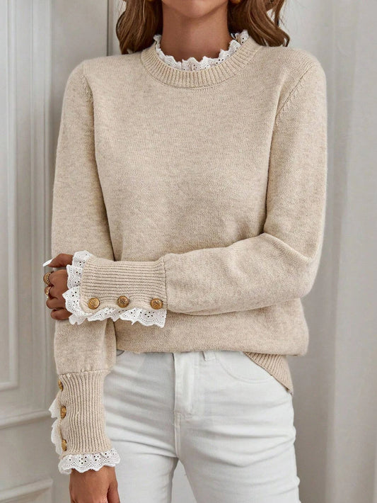 Sweater Half High Neck Loose