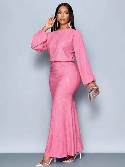 Suitable For Christmas Party Vacation & Dating & Valentine's Day Dating Pink Color Elegant Mermaid