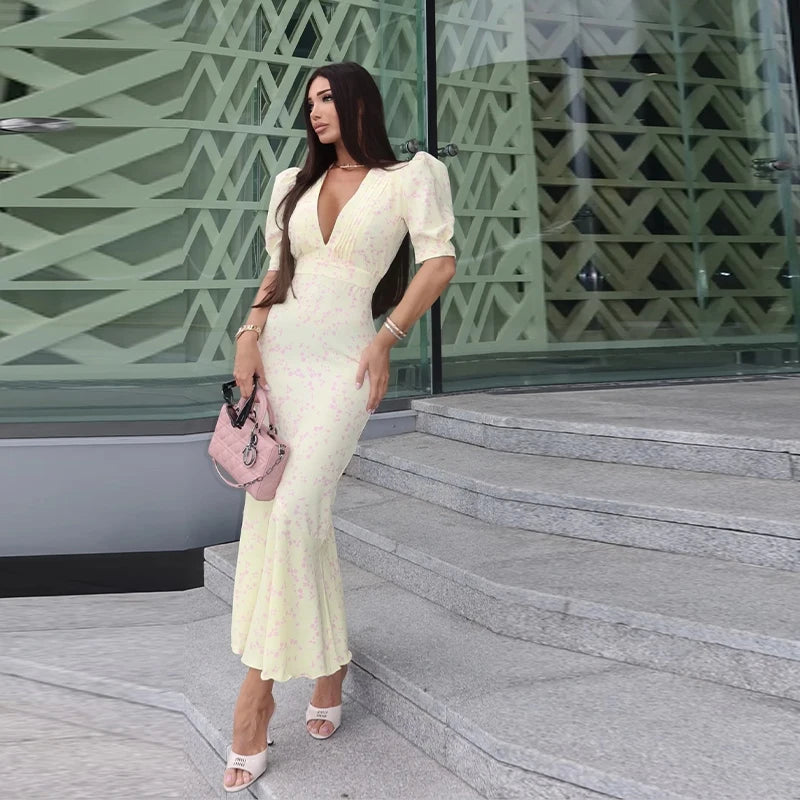 Floral Printed Blazer Shirt Maxi Skirt 2 Piece
