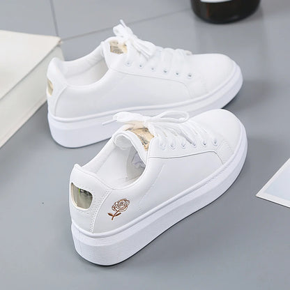New Women's Shoes Leather Ventilated Sports