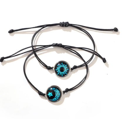 New Moon and Sun Love Time Gem Bracelet -