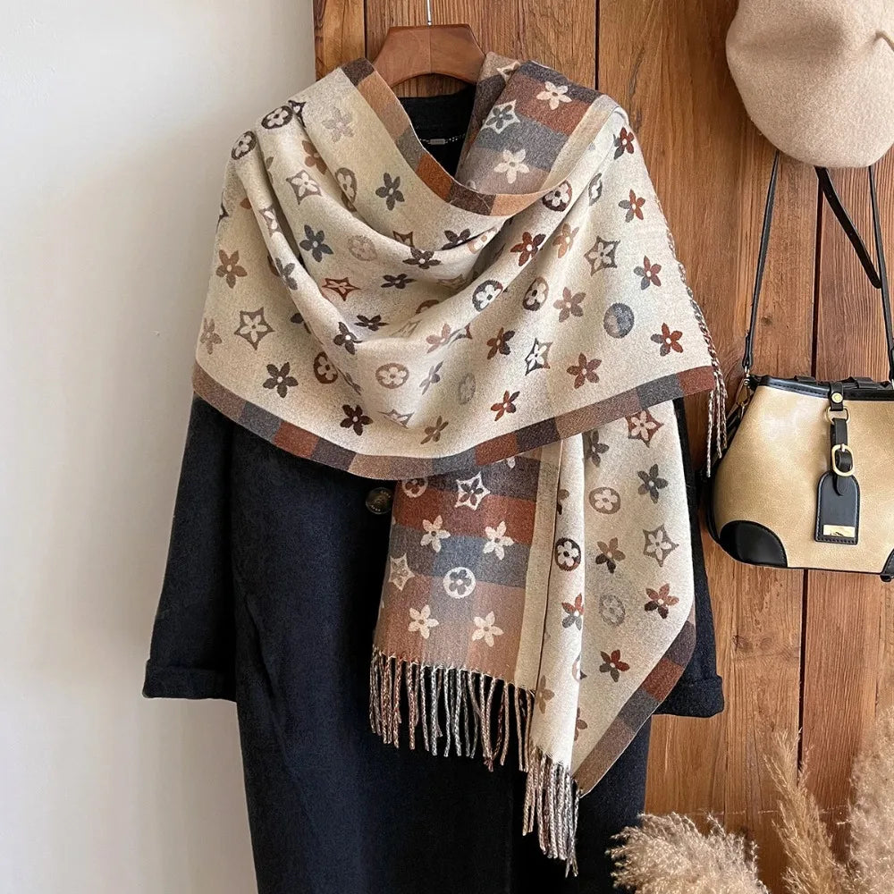 Cashmere Scarf Shawls Warm Blanket Wraps