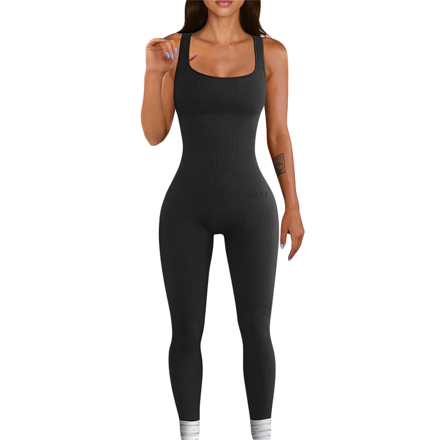 Women Sleeveless Bodycon Jumpsuit