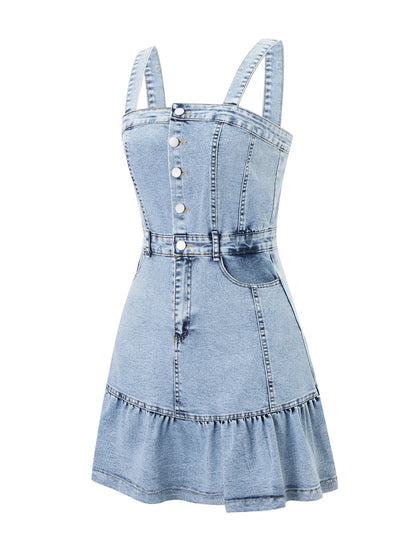 Women s Sleeveless Denim Jumpsuit