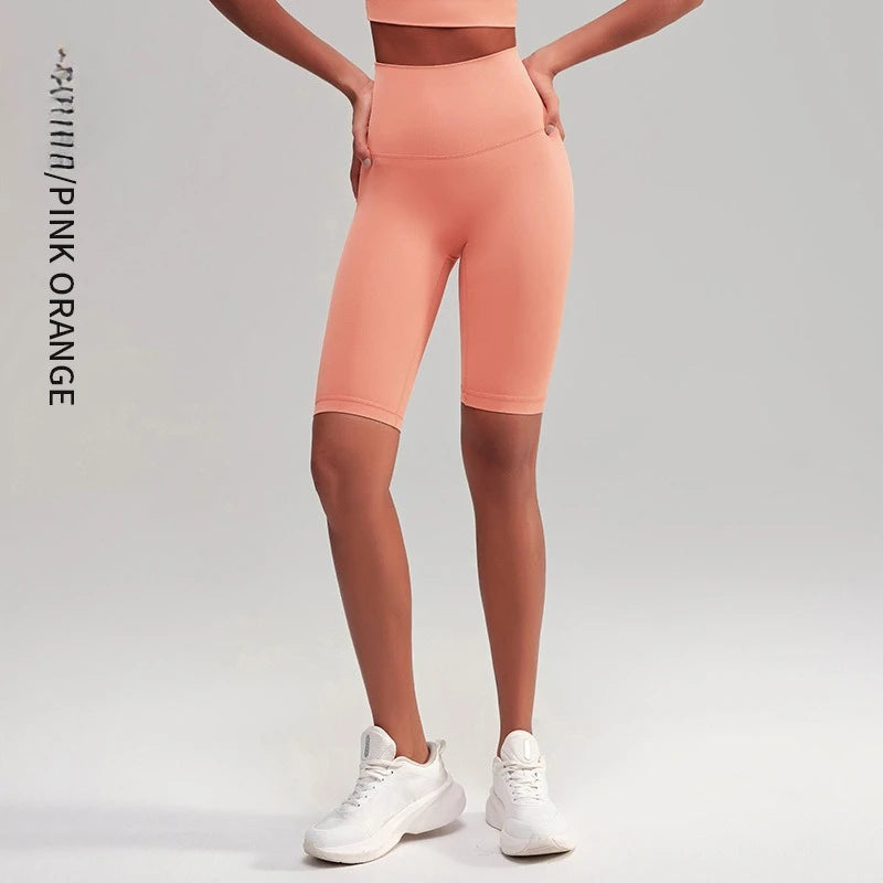 High Waist 5 Point Yoga Shorts