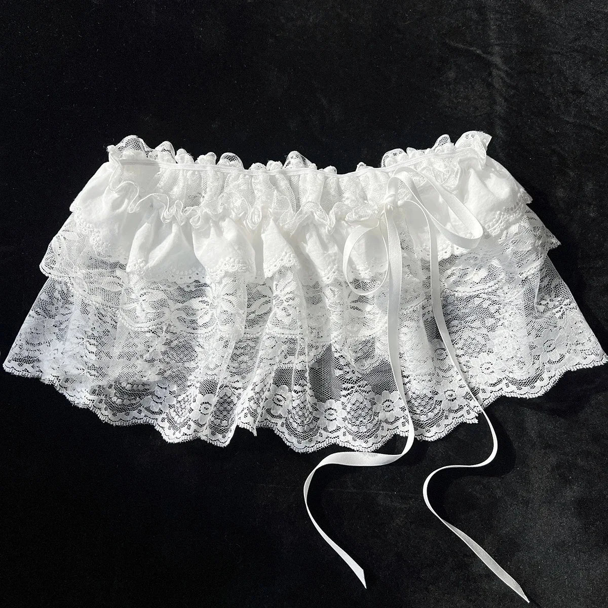 Lace Mini Layered Skirt